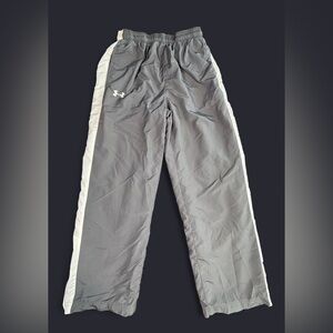 Under Armour All Seasons Windbreaker Track Pants Lined Men’s M Gray Loose Fit